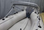 Носовой тент прозрачный для лодки ПВХ 370-400 + дуга для троллинга